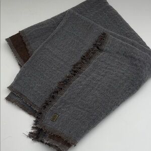 UGG NEW Gray and Brown gauze Scarf